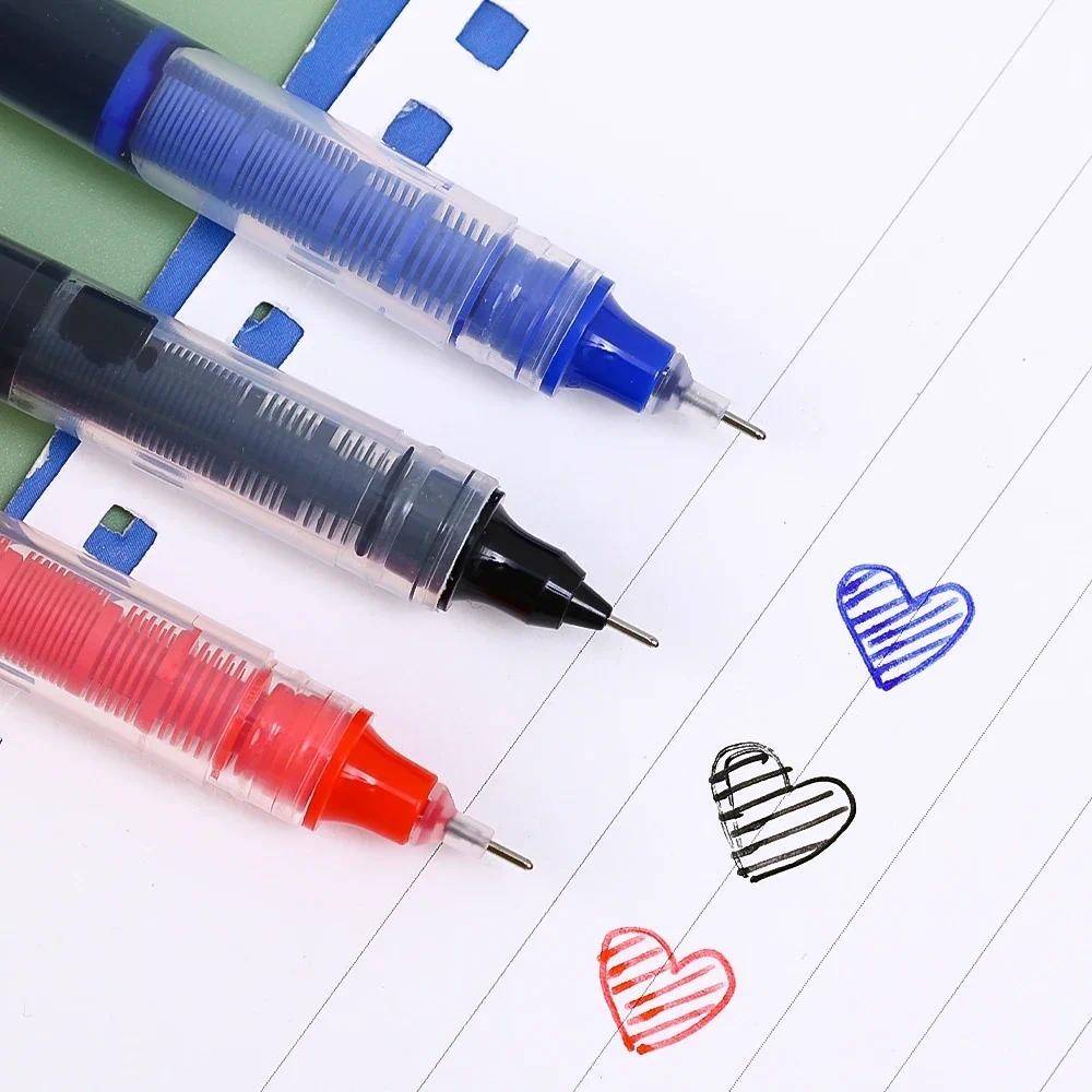 Premium Black/Blue/Red Liquid Ink Gel Pens 0.5mm Fine Point Smooth ...