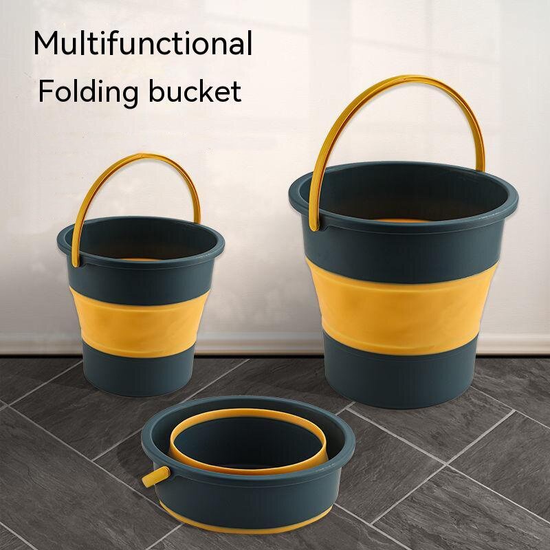 Collapsible Water Bucket Portable Car Wash Home Cleaning Fishing Camping  Picnic Outdoor Foldable Handle Pail Baldi Kecil
