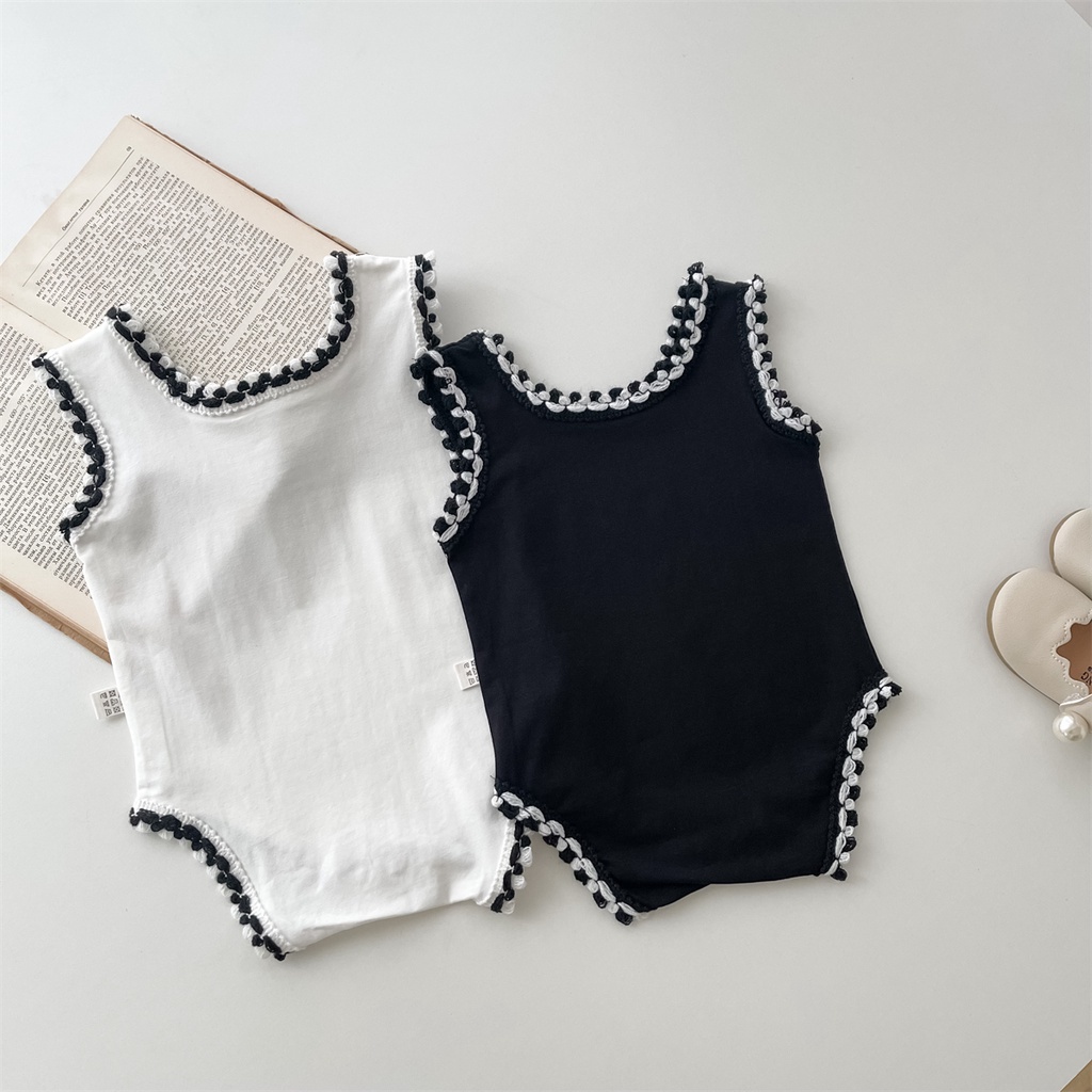Baby Girl Romper Clothes Summer Fashion Cotton Sleeveless Jumpsuit 0-2 ...