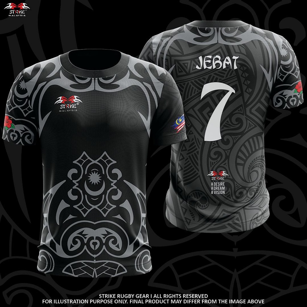 !!NEW!!【Ready Stock】Baju Rugby High Quality Full Sublimation Full Print ...