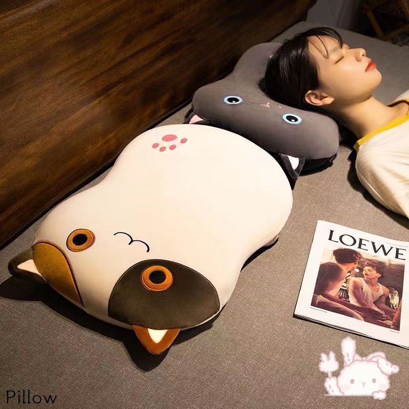 Cartoon Cat Belly Pillow Support Cervical Pillow Core Memory Cotton