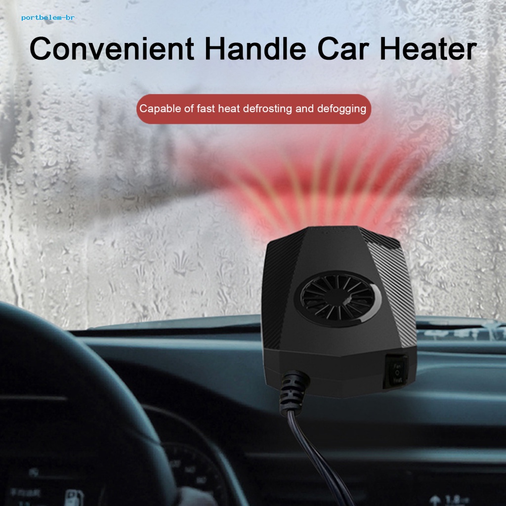 (portbelem) 12v Car Heater Portable Car Heater 360° Rotatable Car