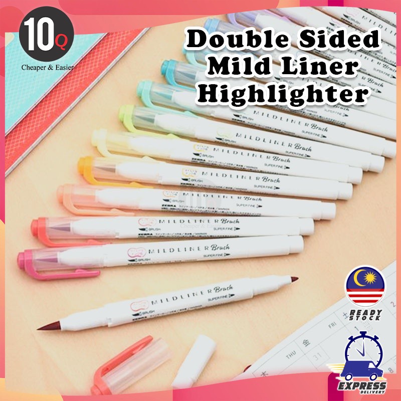 4Pcs/Pack Gradual Highlighter Pens Kawaii Candy Color Manga Markers Midliner  Pastel highlighter set Stationery kids gift