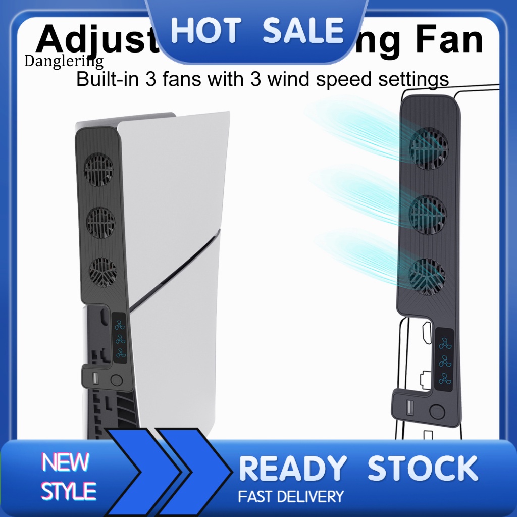 DL 9500rpm Cooling Fan 3 Speed Cooling Fan Ps5 Slim Console Cooling Fan High Speed Heat