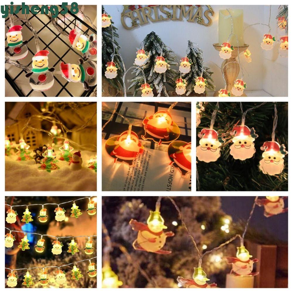 YISHENG Christmas Lights Strip, Carry Bag Old Man Snowman Christmas