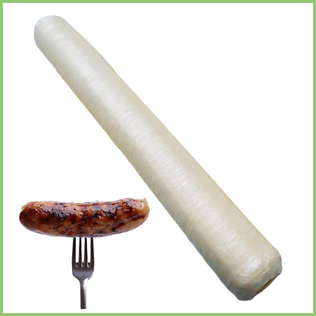 Natural Sausage Casings 15 Meters 20mm Collagen Sausage Casings Skins Long Breakfast Sausages