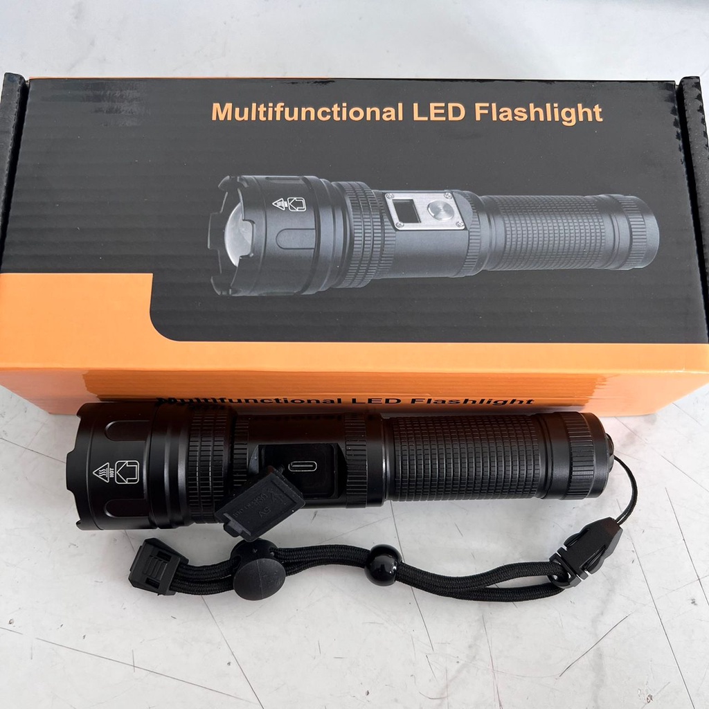 ZM-288 Multifunctional LED Flashlight Rechargeable Lampu Suluh ...