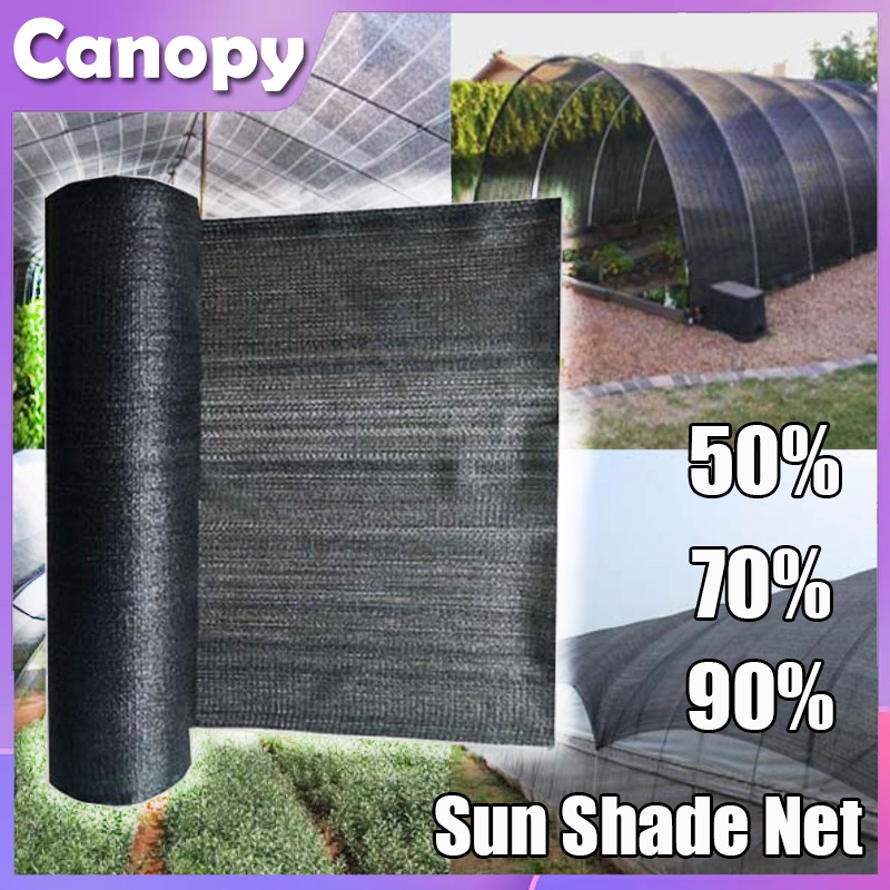 1M/2M X 30M Black Sun Shade Netting UV Resistant Shading Greenhouse
