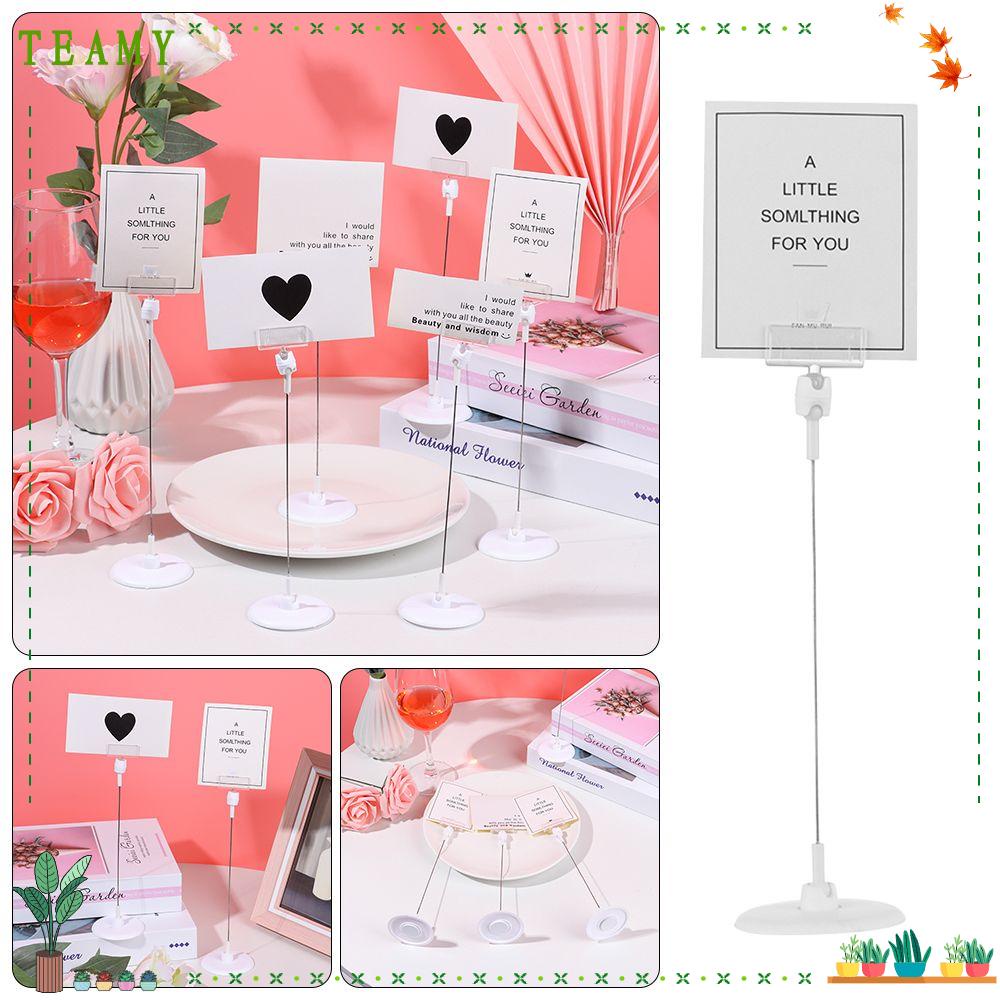 TEAMY 1/5/10Pcs Table Numbers Holder Romantic Picture Cards Display ...
