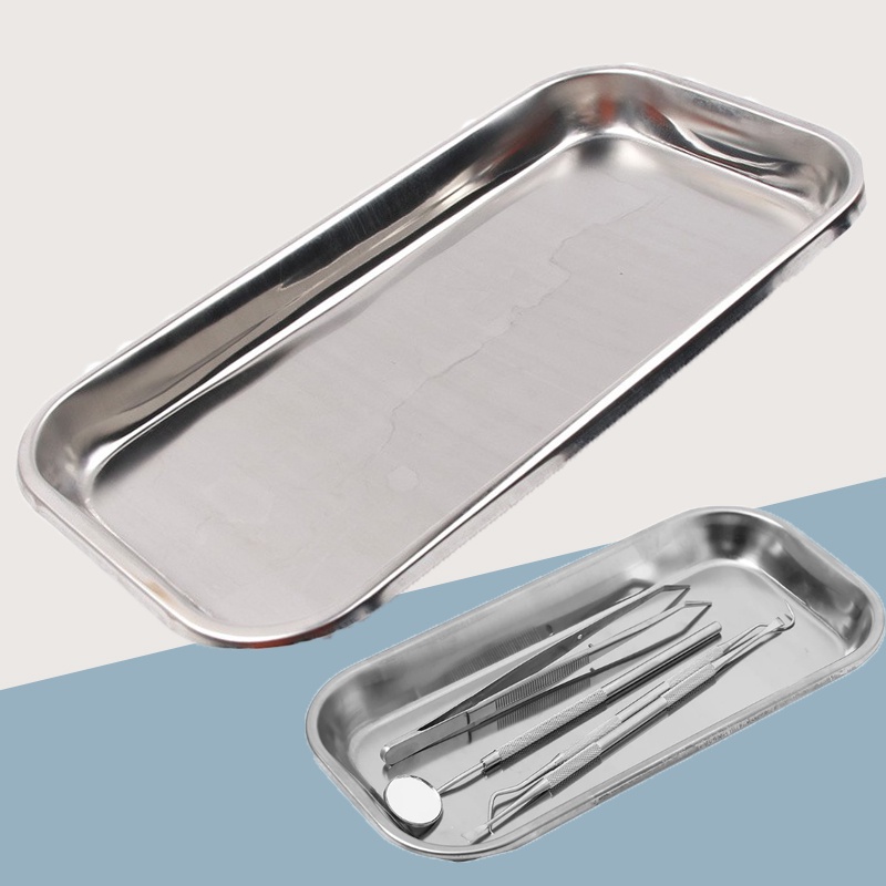 Stainless Steel Dental Lab Instrument Tools Storage Tray Plate ...