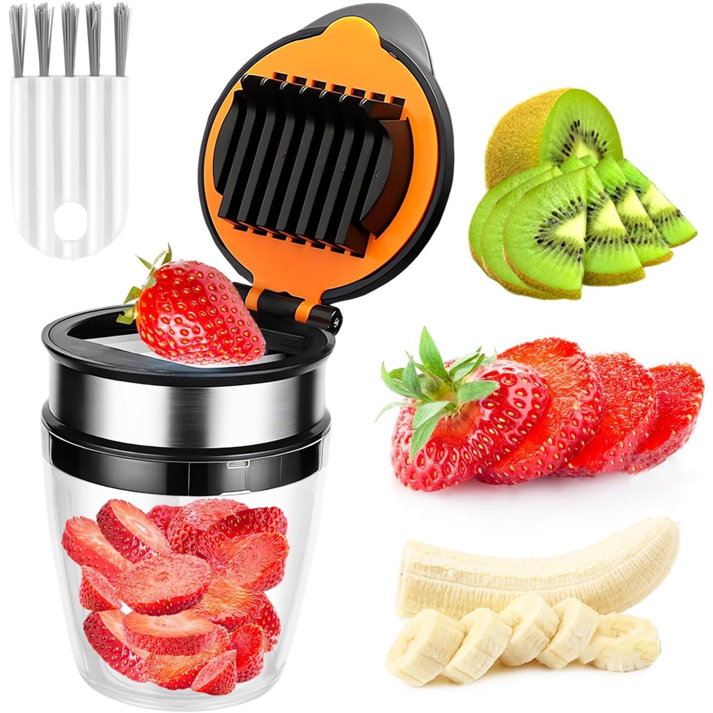 Strawberry Banana Kiwi Fruit Cutter Heavy Stainless Steel Strawberry