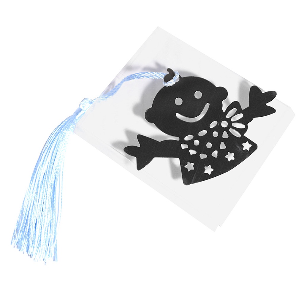 Metal Bookmark with Tassel - Blue Rope Baby | Shopee Malaysia