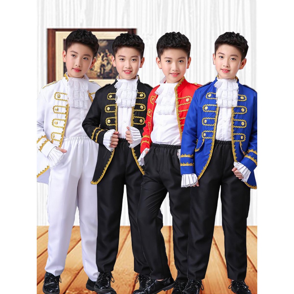 Children European Style Male Palace Prince Performance Costume
