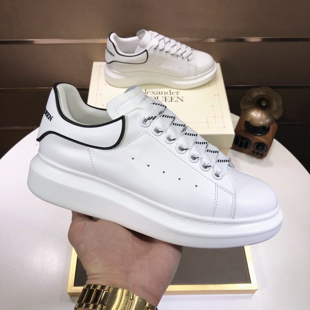 Clearance Sales Alexander McQueen Luxury White Black Trail Sneaker ...