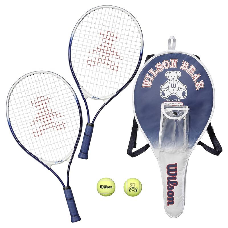 【Direct from Japan】Wilson Tennis Racket Set, 2 Bear Rackets + 2 Balls