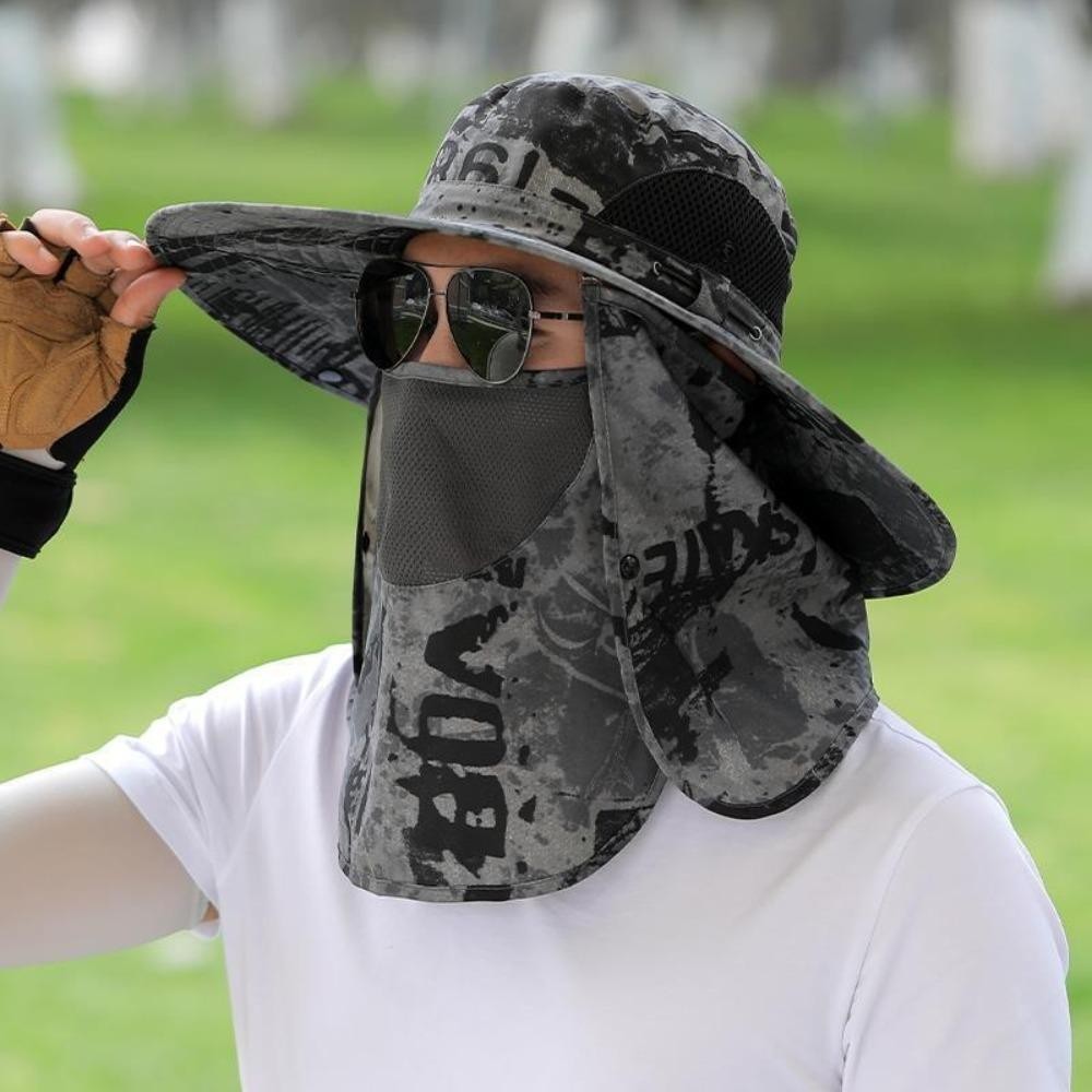 Work hat with neck flap sales