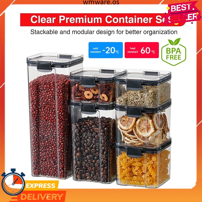 Food Storage Container Plastic Kitchen Refrigerator Noodle Box/ Bekas ...