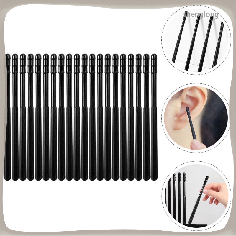 Ears Cleaner Sticky Vacuum Disposable Tool Pick Swab Spiral Wax Removal
