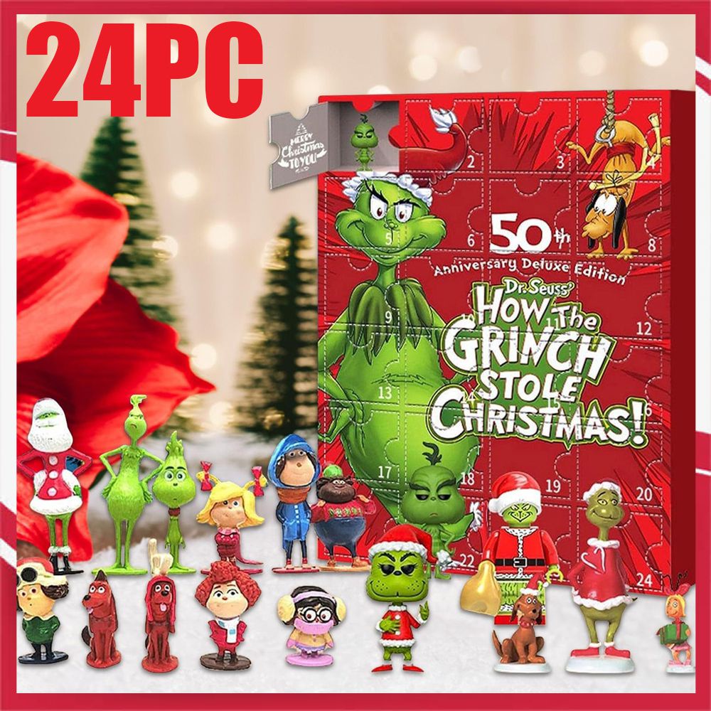 Christmas Grinch Blind Box 24pcs Set Birthday Gift Juguetes Surprise