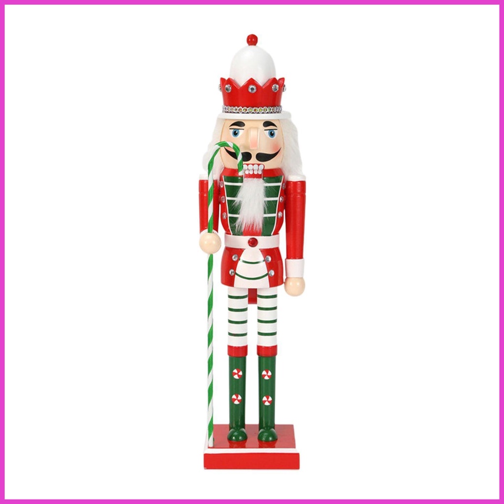 Christmas Nutcrackers 38cm Wooden Nutcracker Soldier Figure Decoration
