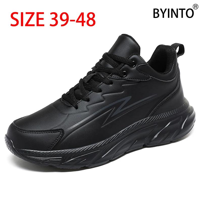 Big Size 39-48 High Top Platform Men Running Shoes Waterproof