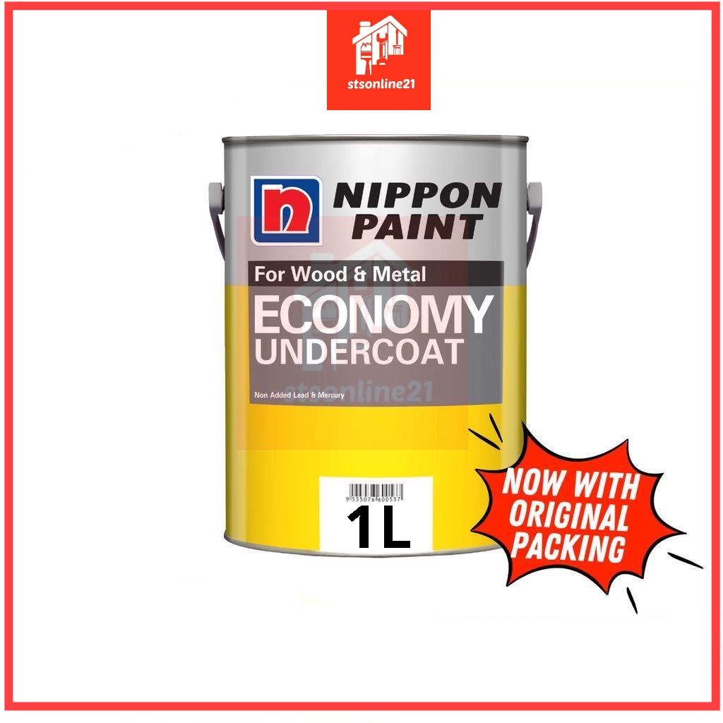 Nippon Paint Economy Undercoat Cat Kayu Besi Undercoat 1 Liter / 1L