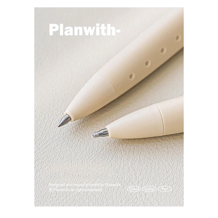 JIANWU Triangular Shape Press Three-color Gel Pen 0.5mm Quick Drying ...