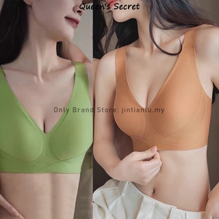 M-4XL NEW push up Bra, thin large cup Jelly bra,B-F Cup seamless  underwear,women's large breasts show small no-wire anti-sagging plus size  bra
