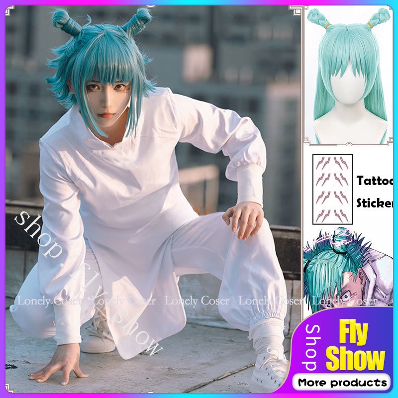 Anime Jujutsu Kaisen Kashimo Hajime Cosplay Costume White Uniforms Suit ...