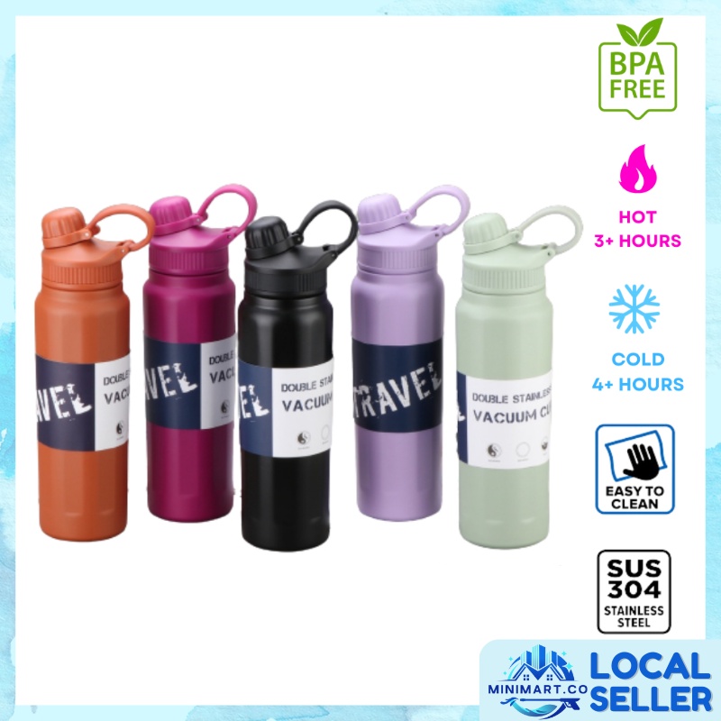 840ML Vacuum Insulated Bottle Tumbler Cup Themal Sport Water Bottle ...