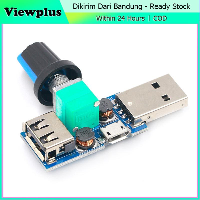 Usb Fan Stepless Speed Controller DC 5V Fan Speed Controller | Shopee ...