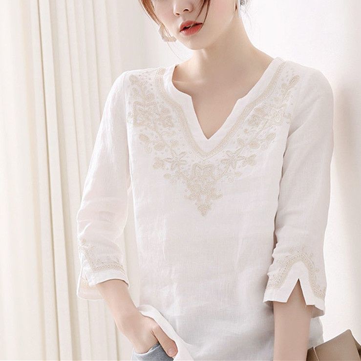 Briony | Cotton And Linen Blouse main image 0