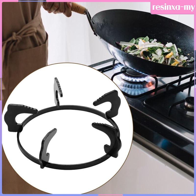 [ResinxaMY] Cast Iron Wok Stand Stand Rack for Sauce Stovetop Shopee