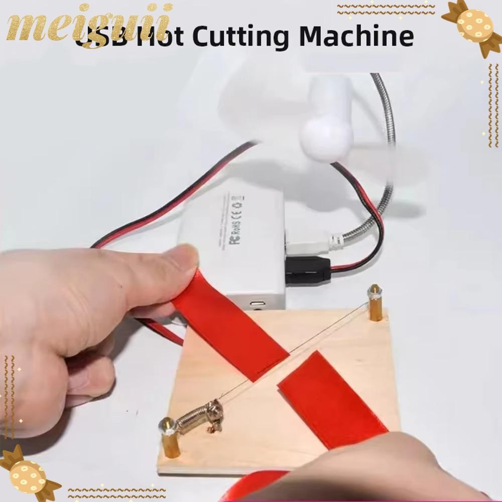 MEIGUII Mini Thermal Cutting Machine | Portable Ribbon Webbing Cutter ...