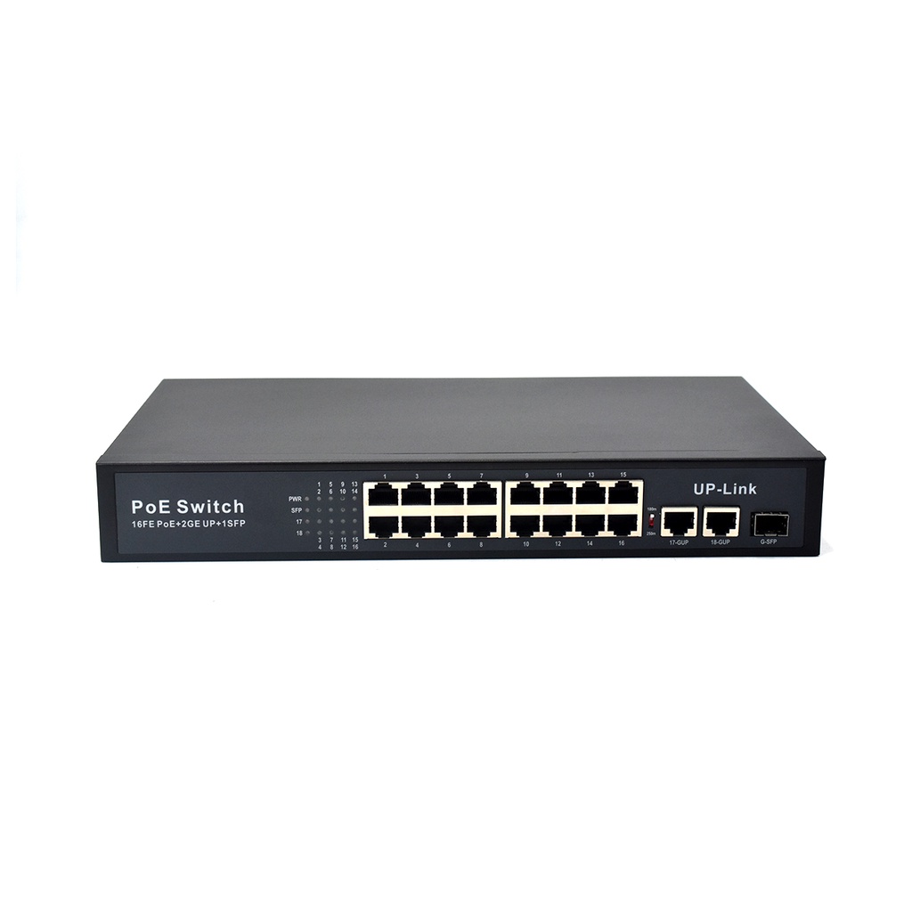 Ai+6kv Lightning Protection 100M 16 Port+2 Gigabit Internet+1 SFP Port ...