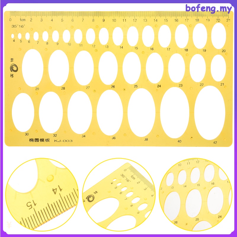 Landscape Templates Plastic Draft Ruler Architect Drawing Architecture Rulers Kit Ellipse