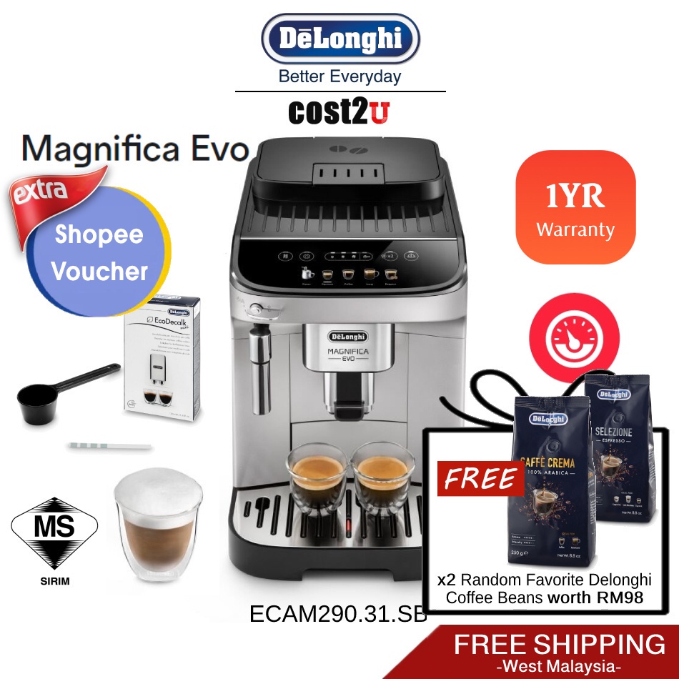 LIMITED OFFER! [Free Shipping] Delonghi Magnifica Evo Fully Automatic