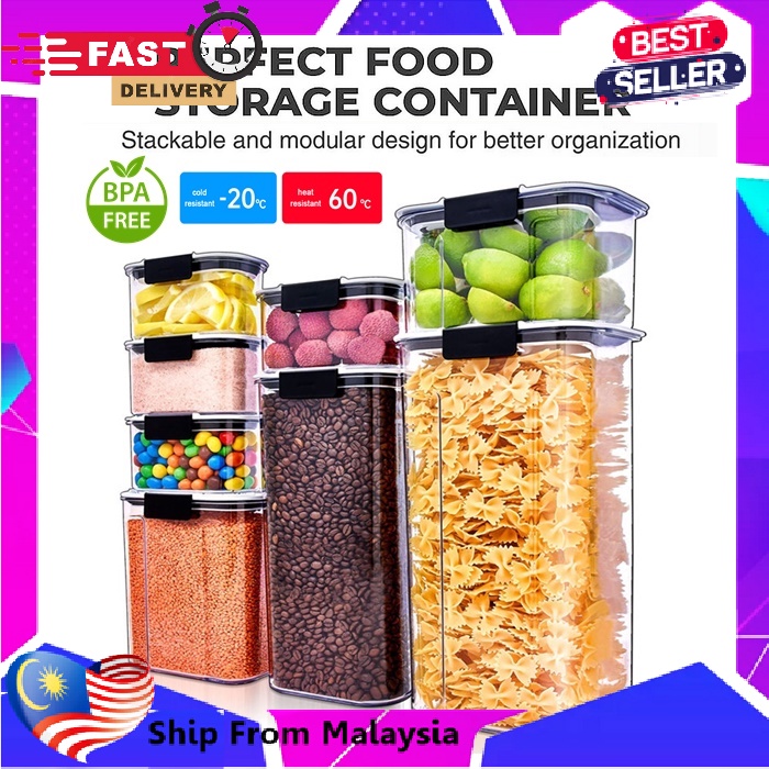 Food Storage Container Plastic Kitchen Refrigerator Noodle Box/ Bekas ...
