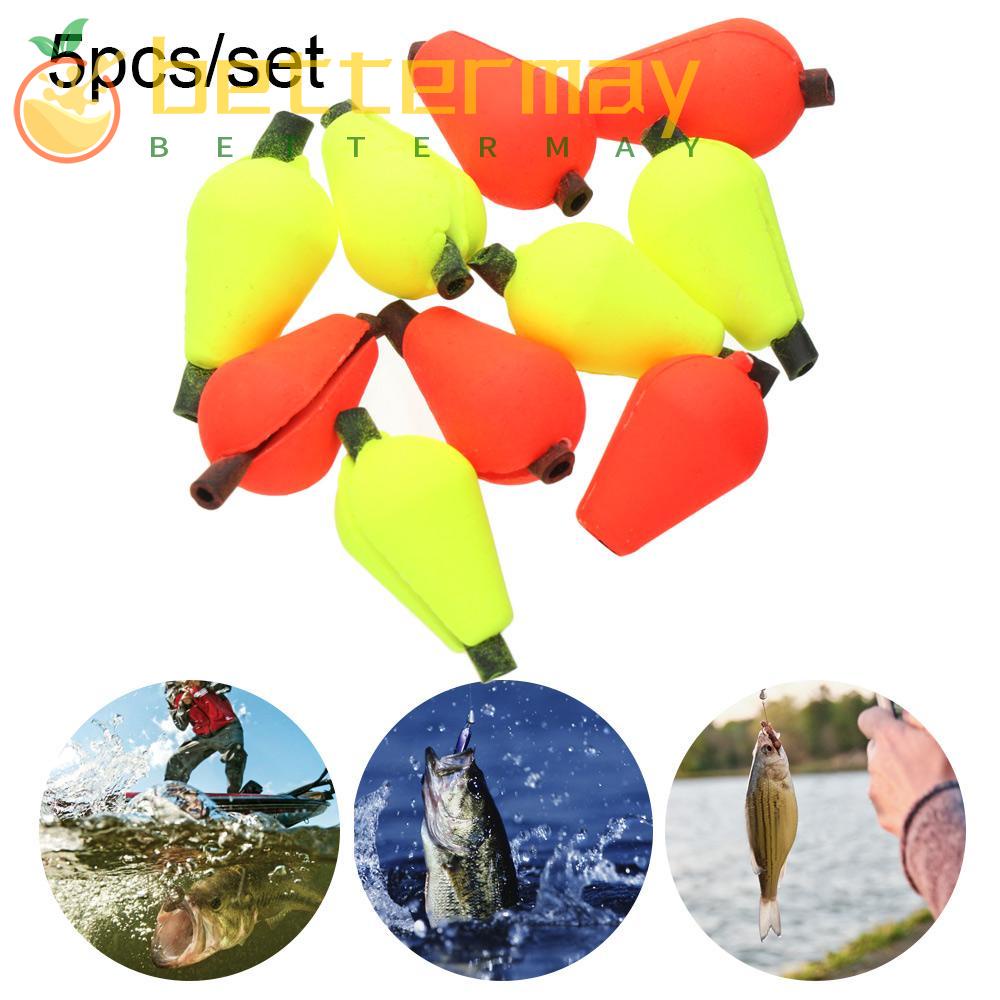 BETTERMAYSHOW 5PCS Fly Fishing Bobbers Float Snapon Bottom Water