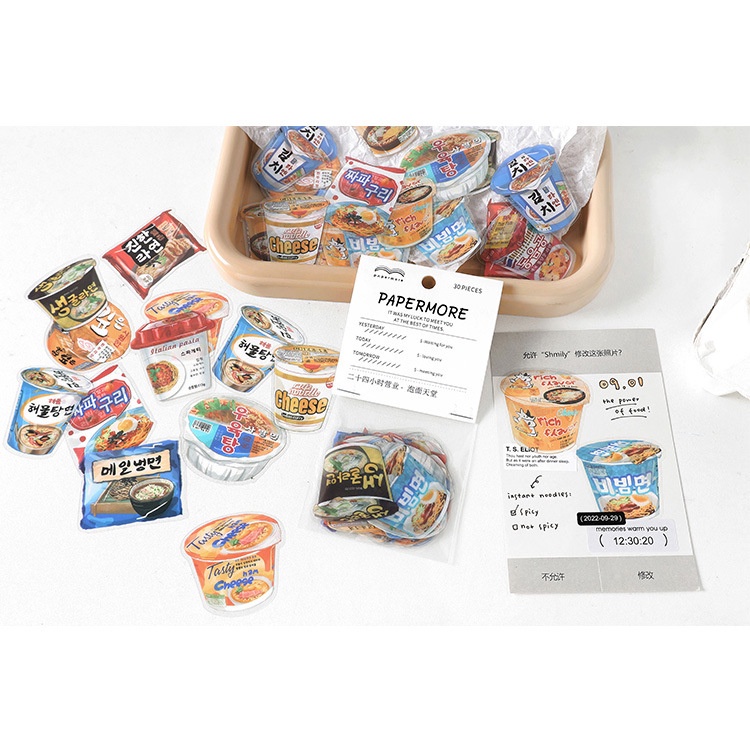 ENWEI 30 Pcs [Convenience Store Series] Aesthetics Journal Stickers ...