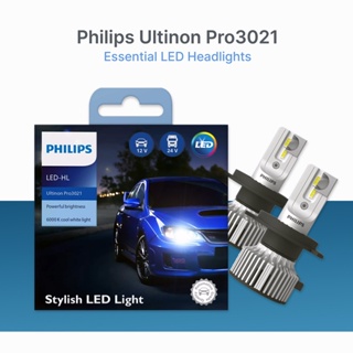 2x Ampoules LED H4 PHILIPS Ultinon Pro3021 6000K