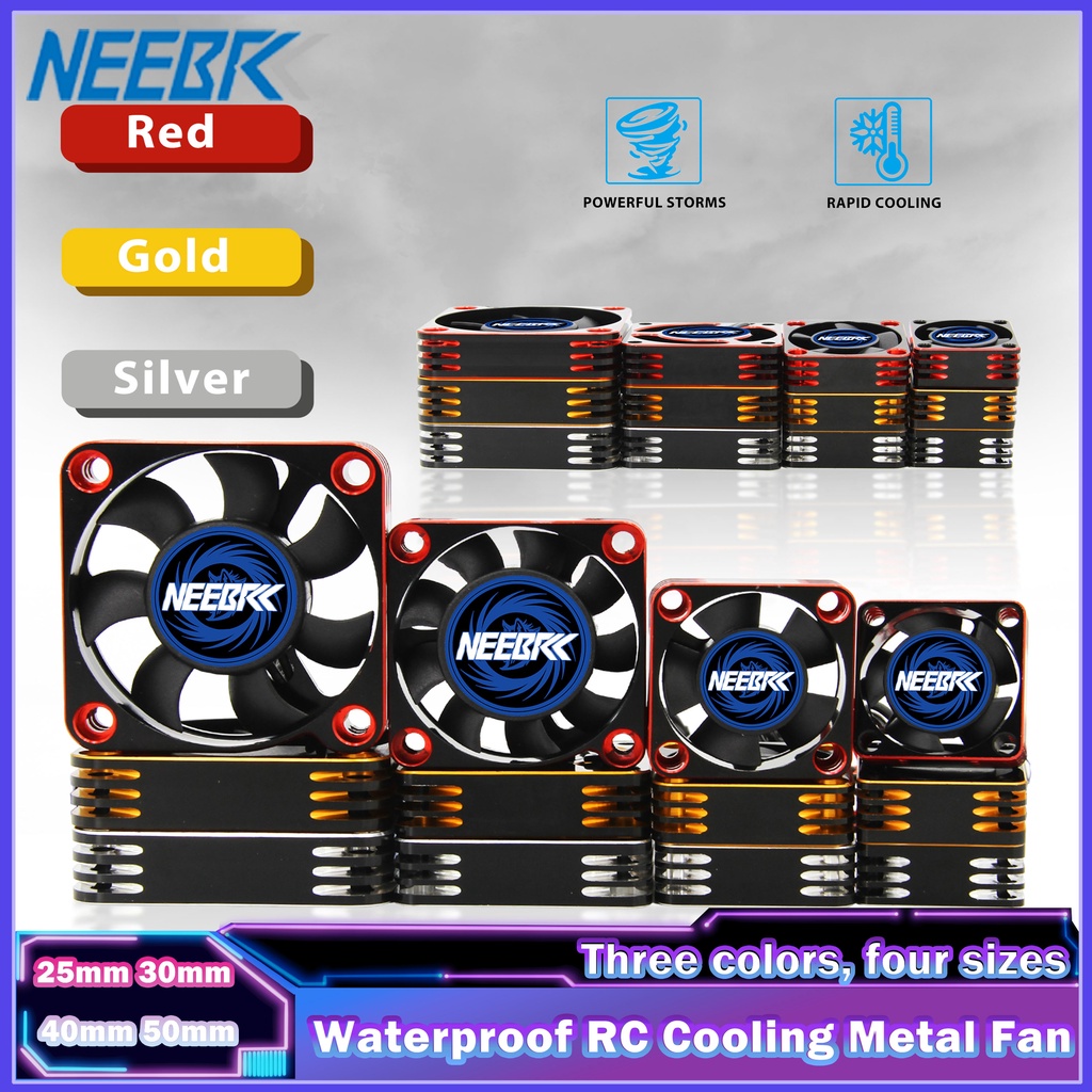 RC Cooling Fan Waterproof Metal 25mm 30mm 40mm 50mm High Speed Cool for ...
