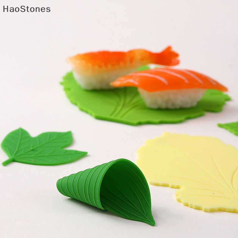 Leaf Bento Dish Cup Lunch Separator Sushi Rice Ball Mat Decor