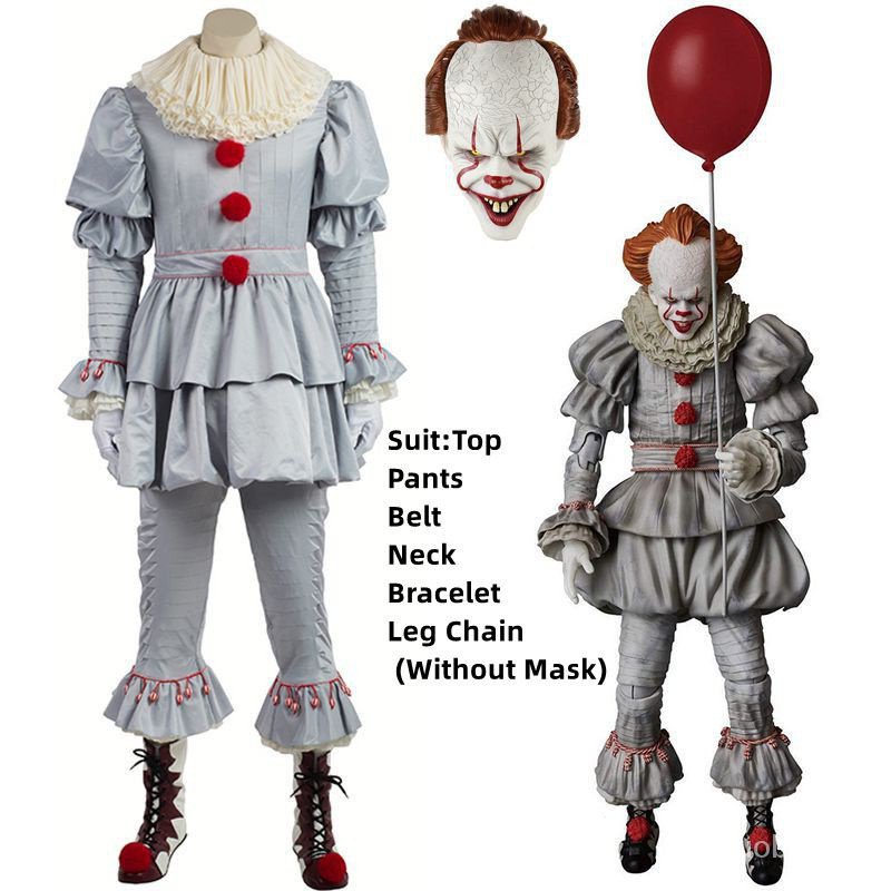 In Stockjoker Pennywise Cosplay Costume Stephen King It Chapter Two Horror Clown Halloween