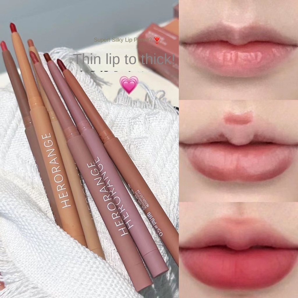 HERORANGE Fog Surface Velvet Lip Thread Lip shaped Colorful Lip Glaze