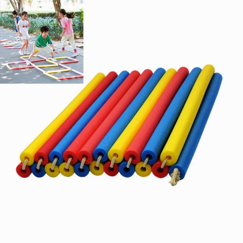 Kids Jump Lattice Hopscotch Outdoor Training Sport Toys Sticks Baby