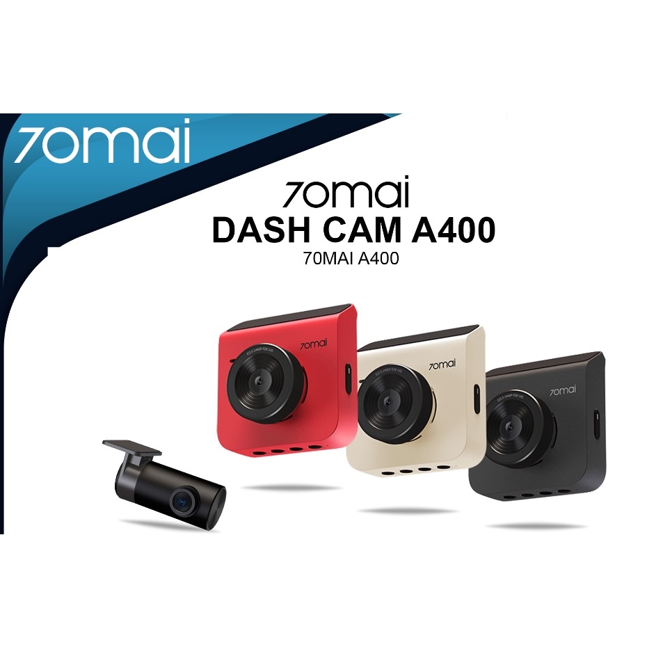 100% 70mai A400 Car Recorder Dash Cam QHD 1440P Rear Cam Night Vision ...