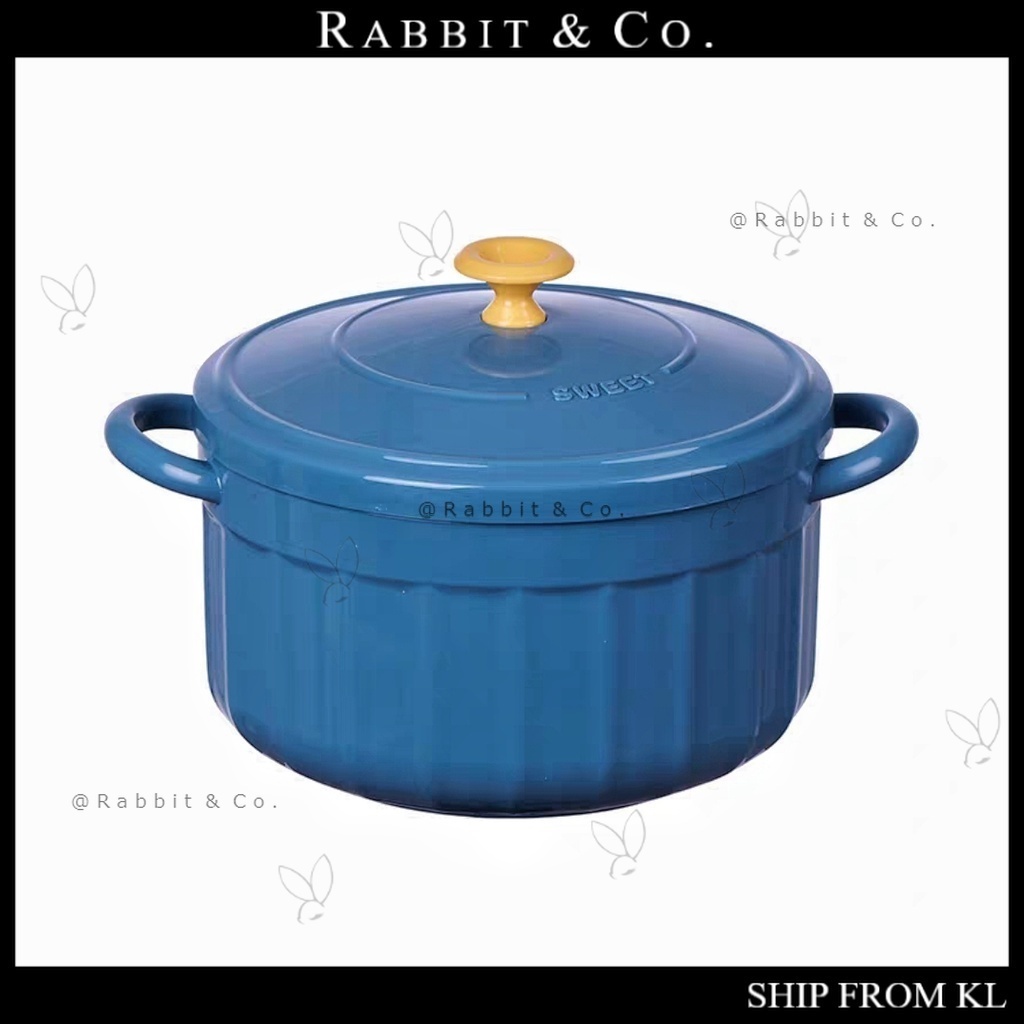 R&C 1200ML Enamel Pot Instant Noodle Bowl Stainless Steel Noodle Rice ...