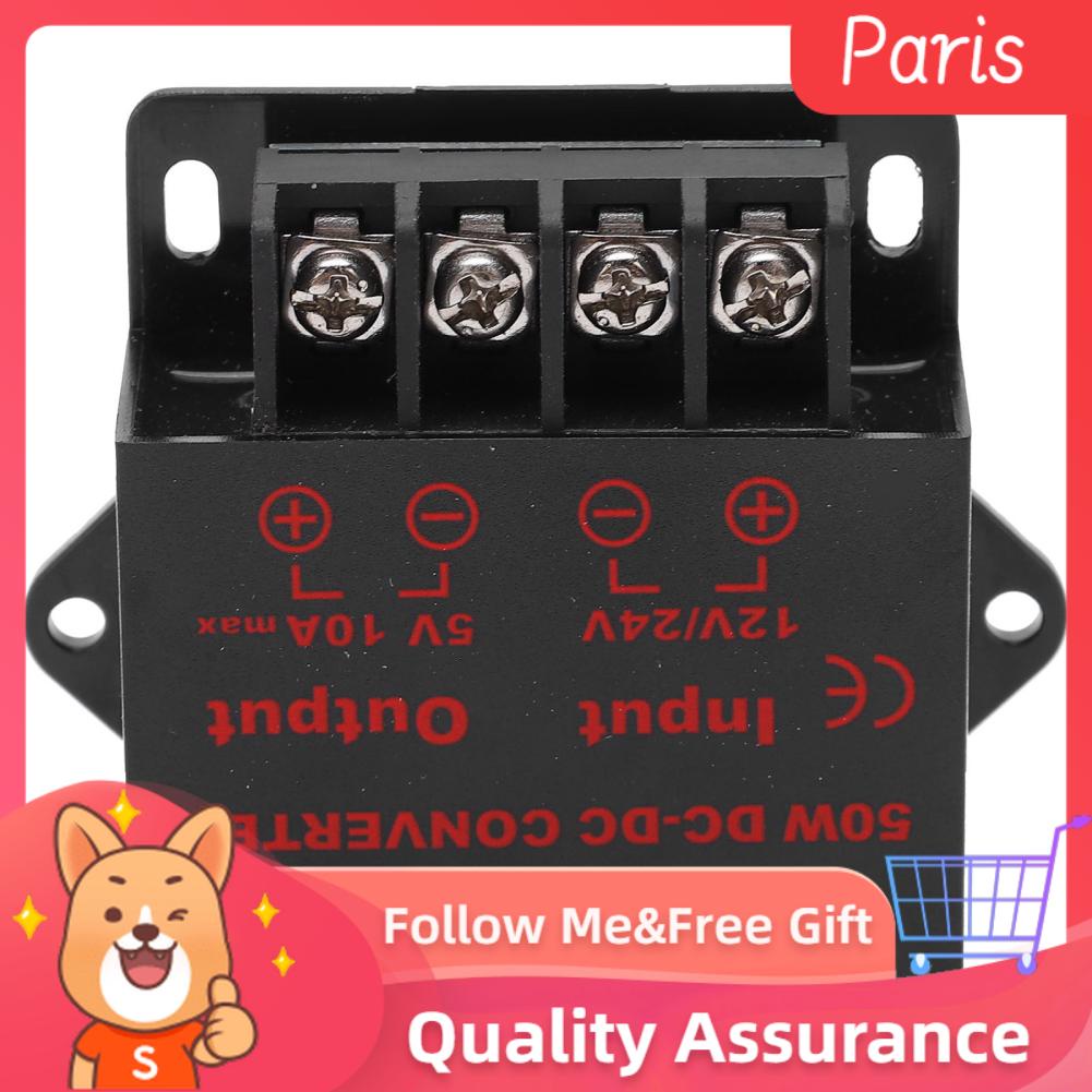 Superparis Motor Power Converter DC 24V 12V to 5V 10A Voltage Regulator ...