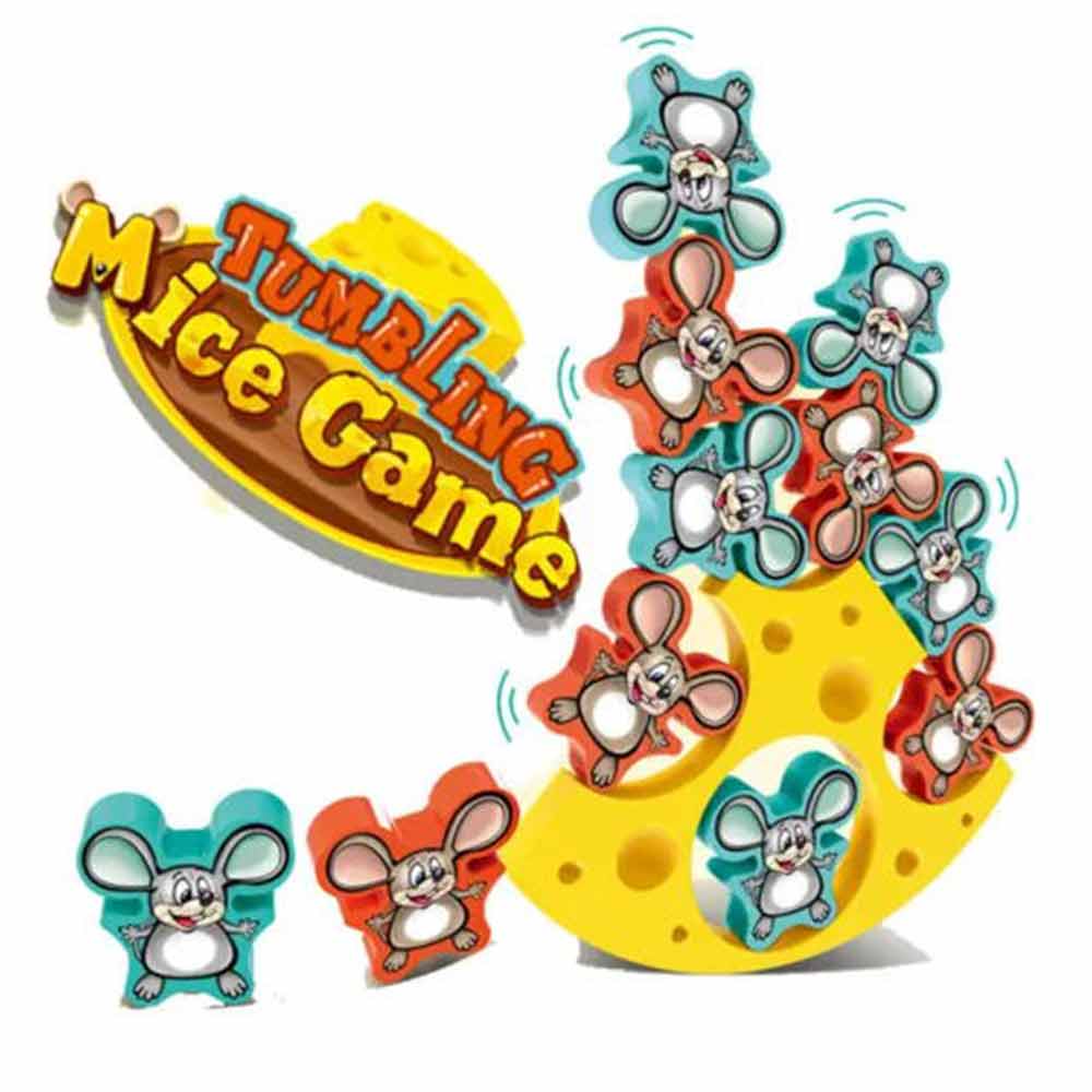 balance tumbling mouse game cheese tower balance education stacked